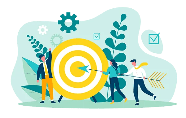 Frappez le concept cible. Atteindre l'objectif